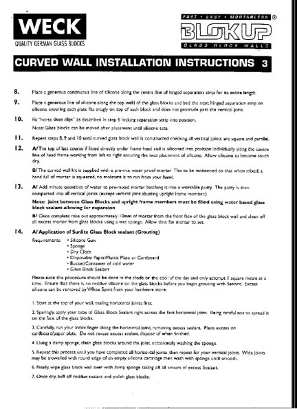 BlokUp Curved Instructions